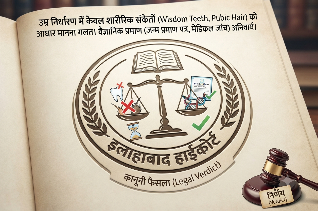 “Wisdom Teeth और Pubic Hair से नाबालिग साबित नहीं होती उम्र!” इलाहाबाद HC ने अपहरण केस में आरोपी को किया बरी