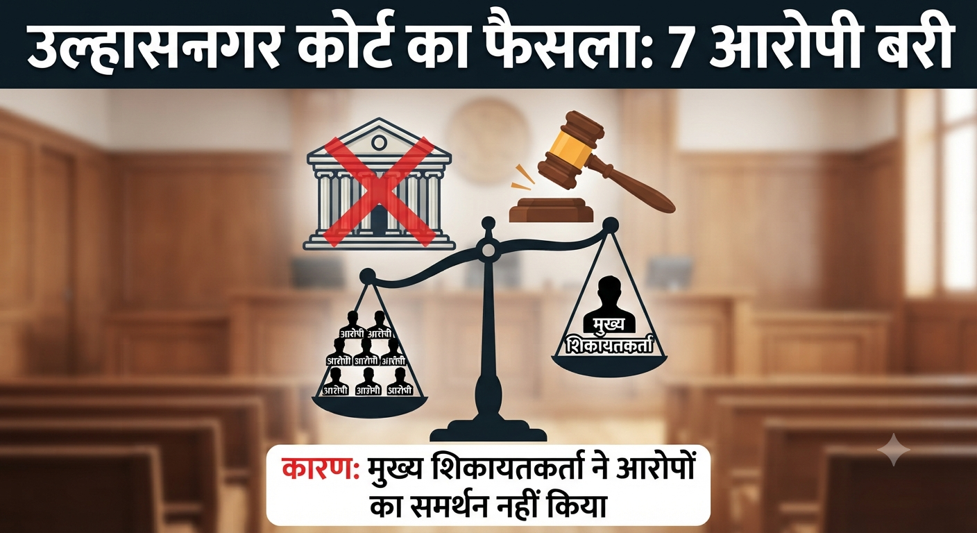 मारपीट मामले में 7 आरोपियों को उल्हासनगर कोर्ट से बरी, मुख्य शिकायतकर्ता ने आरोपों का समर्थन नहीं किया