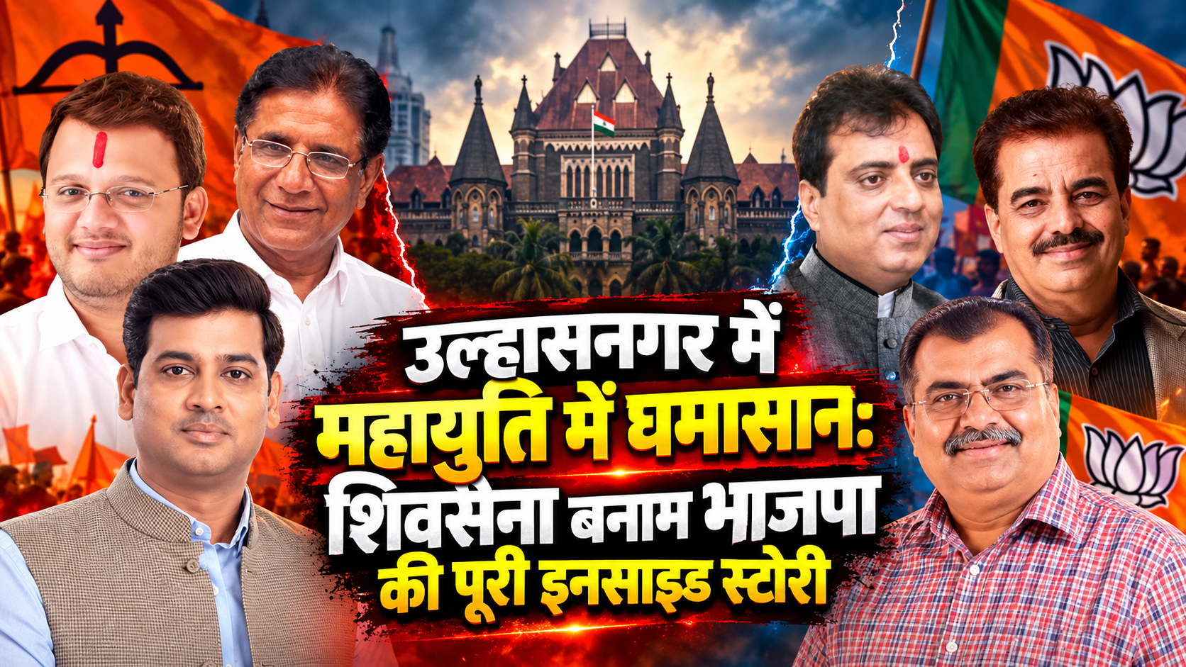 उल्हासनगर में महायुति का महासंग्राम: हाई कोर्ट की रोक से लेकर FIR तक, भाजपा-शिवसेना में बढ़ी तनातनी